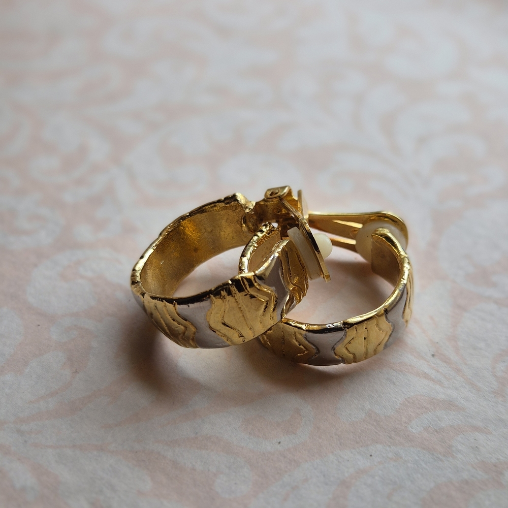 Vintage Gold and Silver Earrings